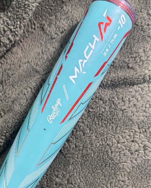 2024 RAWLINGS MACH AI Alloy USSSA Certified Bat (-10) 20 oz 30" (Used)