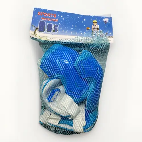 Sports Protection, Multi Sport Elbow Knee Pads Wrist Guards Blue/White Youth New