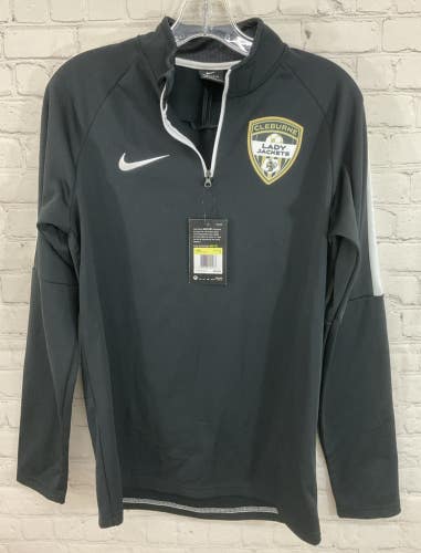 Nike DRI-FIT 839344-010 Women's CLEBURNE JACKETS Pullover Jacket Black Small