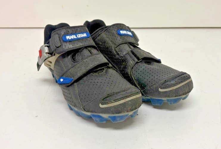 Pearl Izumi Ampere M1 Black Perforated Mountain Bike Cycling Shoes US 11 EU 44