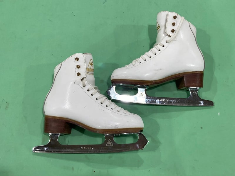 Used Junior Jackson Ultima Freestyle Figure Skates Size 3.5 | MARK IV Steel Included