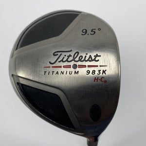 Titleist 983 K HCR Driver 9.5* Aldila NV Green 65g Stiff Graphite Mens RH