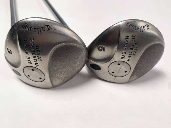 Callaway Hawkeye 3 & 5 Fairway Wood Set 15* 18* Hawk Eye UL Regular Mens RH