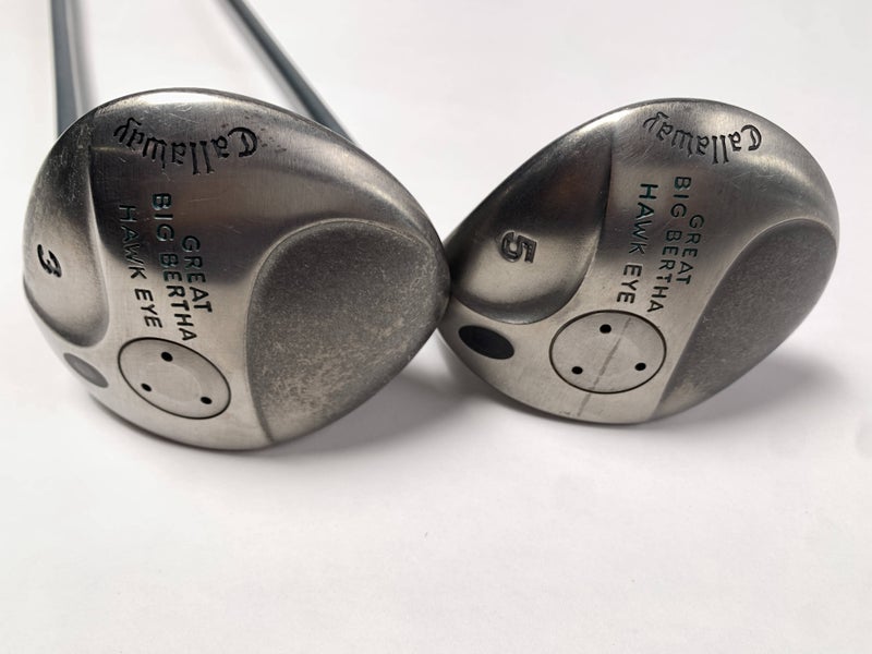 Callaway Hawkeye 3 & 5 Fairway Wood Set 15* 18* Hawk Eye UL Regular Mens RH