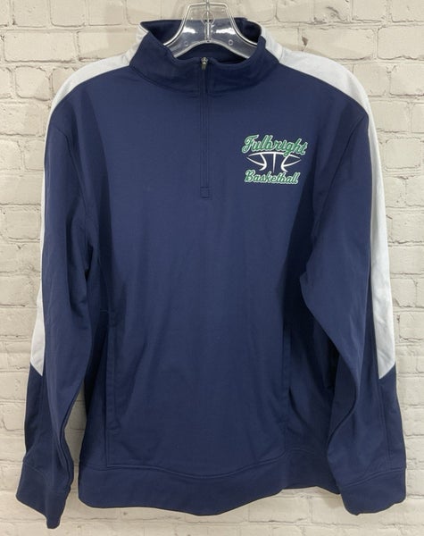 Augusta Sportswear Adult's FULBRIGHT BASKETBALL Warm-up Jacket Navy White Small