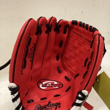 Used Rawlings PL10SS BB/SB Glove T-ball Red 10" 11725-S000492076