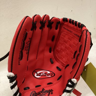 Used Rawlings PL10SS BB/SB Glove T-ball Red 10" 11725-S000492076