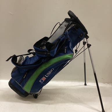 Used US Kids UL 57 STAND BAG Jr Stand Bag Green And Royal Blue 11725-S000492034