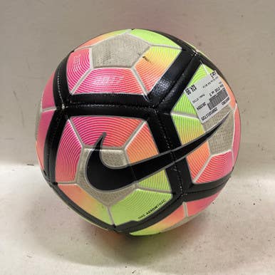 Used Nike STIKE All Size Soccer Ball Yellow And White 5 11725-S000491993
