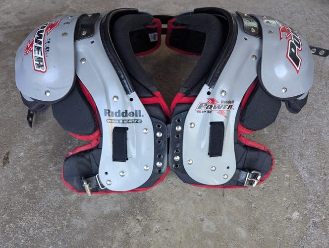Medium Adult Riddell Power SPX Shoulder Pads
