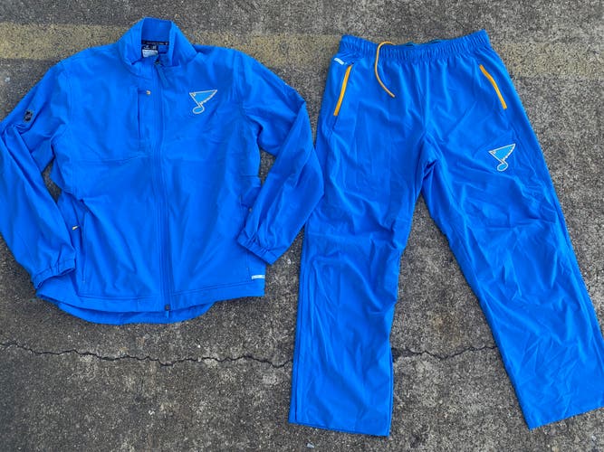 Fanatics St Louis Blues Winter Classic Rink Suit Powder Blue Jacket and Pants 77638