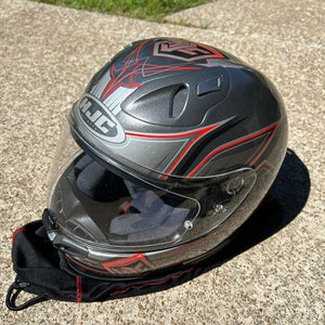 HJC FG-17 Banshee MC5 (Silver/Red)Carousel XL helmet