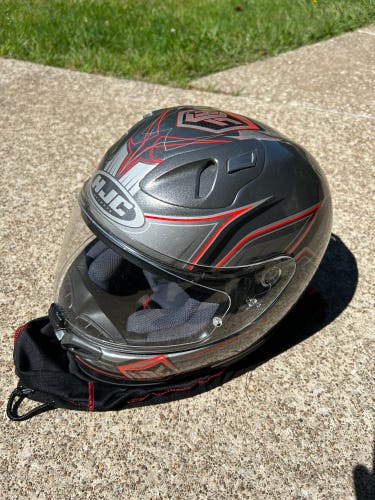 HJC FG-17 Banshee MC5 (Silver/Red)Carousel XL helmet