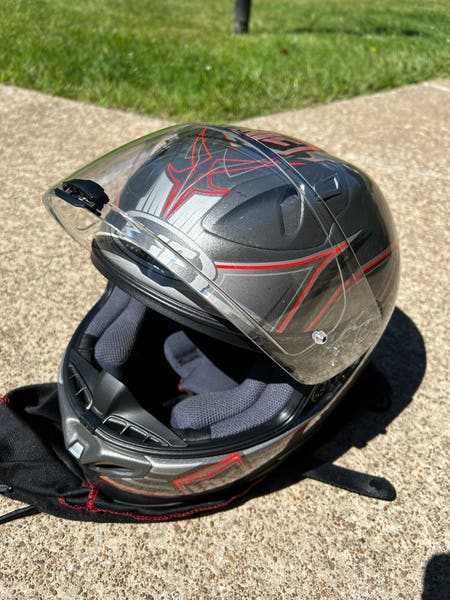 hjc banshee helmet HJC FG-17 Banshee MC5 (Silver/Red)Carousel XL helmet | SidelineSwap