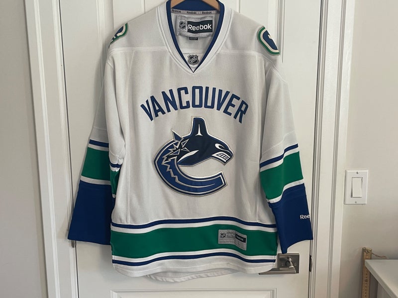 Authentic Reebok Vancouver Canucks White Orca Jersey Size Large