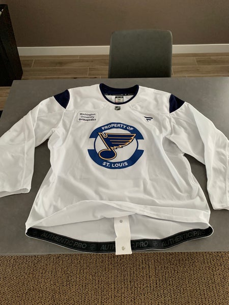 St Louis Blues Fanatics MIC Pro Stock Hockey Practice Jersey 56 (Used)