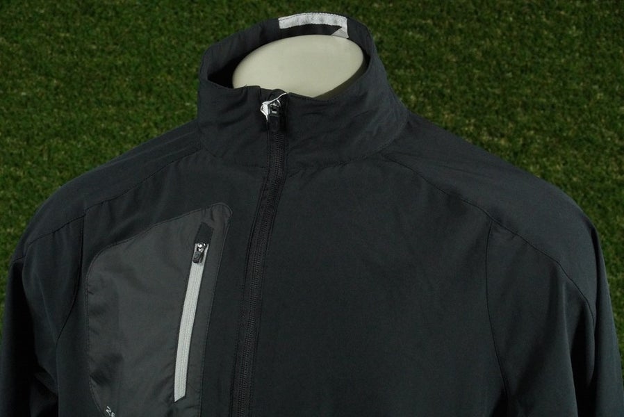 MENS LARGE ZERO RESTRICTION Z700 JACKET FULL ZIP LONG SLEEVE BLACK, VGC