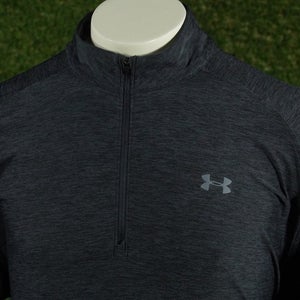 MENS XL UNDER ARMOUR PULLOVER 1/2 ZIP LONG SLEEVE BLACK, VGC