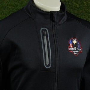 MENS XL CALLAWAY OPTI-DRI JACKET GOLF FULL-ZIP BLACK, 2021 RYDER CUP LOGO