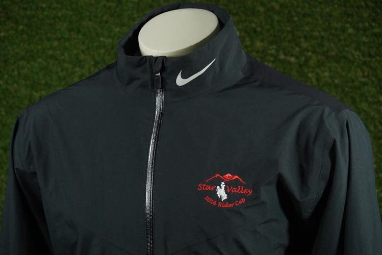 MENS XL NIKE GOLF STORM-FIT 5 JACKET FULL ZIP LONG SLEEVE BLACK, VGC