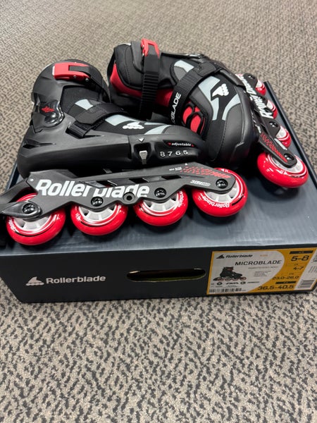 Rollerblade Microblade size 5-8 Inline Skates Regular Width Size 5 (New)