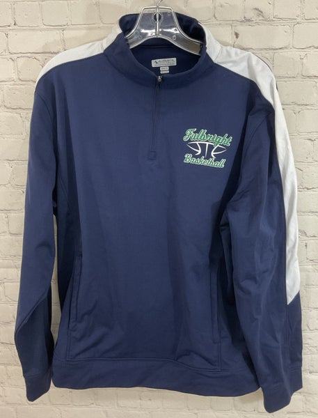 Augusta Sportswear Adult's FULBRIGHT BASKETBALL Warm-up Jacket Navy White Medium