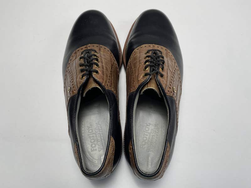 FootJoy Classics Dry Premiere Golf Shoes Black Men's SZ 10 (50608