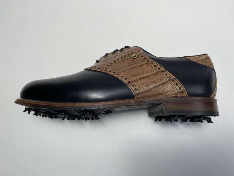 FootJoy Classics Dry Premiere Golf Shoes Black Men's SZ 10 (50608