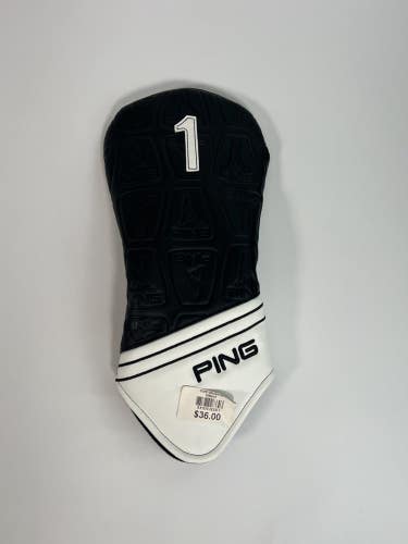 New Rare Ping Core Mr. Pingman Player's Golf Driver Headcover Black White
