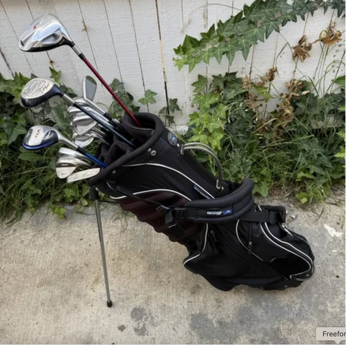 Mizuno MP64 Mens Right Handed Golf Club Complete Set With Mizuno Bag