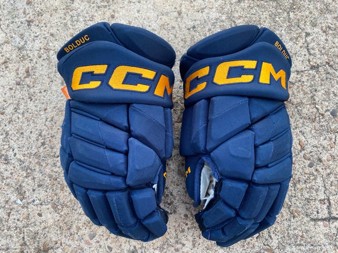 CCM JetSpeed FT1 Pro Stock Hockey Gloves 14” St Louis Blues 47179
