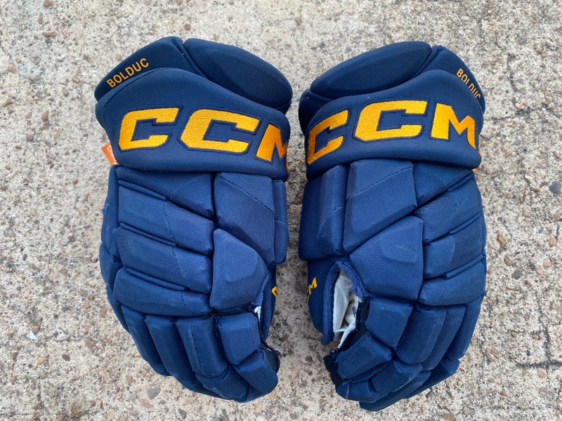 CCM JetSpeed FT1 Pro Stock Hockey Gloves 14” St Louis Blues 47179