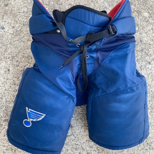 CCM HP45 Pro Stock Hockey Pants Large St Louis Blues BLUE 90449