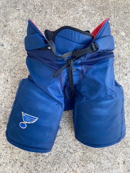 CCM HP45 Pro Stock Hockey Pants Large St Louis Blues BLUE 90449