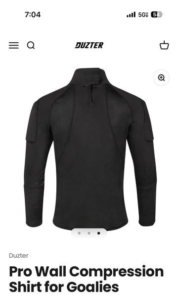 (New) extra padded compression shirt for hockey goalies
