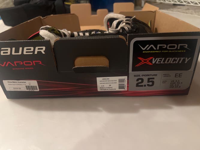Bauer Vapor X Velocity Hockey Skates Size 2.5 (Used)