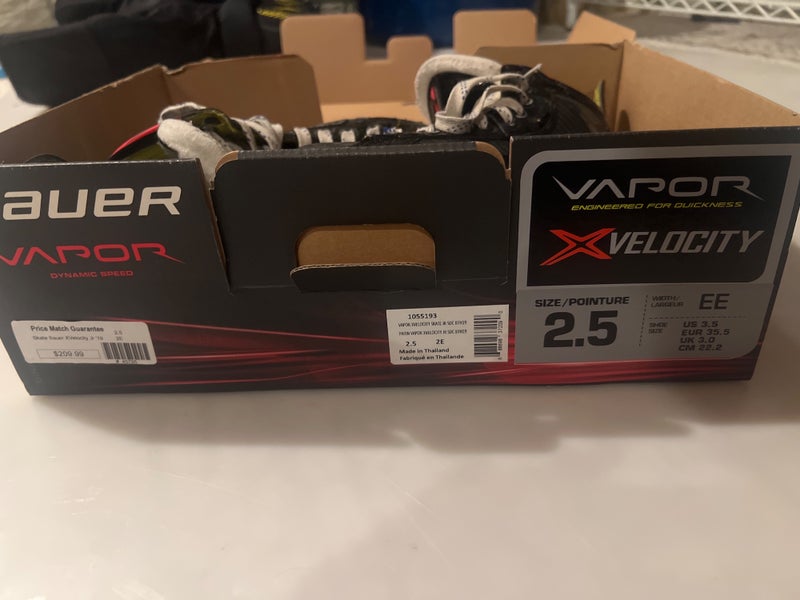 Bauer Vapor X Velocity Hockey Skates Size 2.5 (Used)