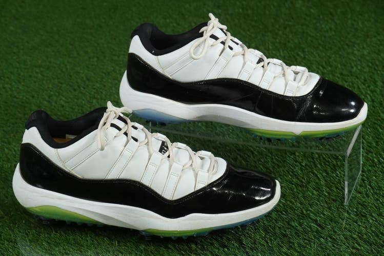 NIKE JORDAN 11 RETRO GOLF SHOES LOW MENS 12, CONCORD ~ AQ0963-101
