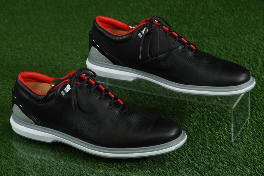 NIKE AIR JORDAN ADG 4 GOLF SHOES MENS 11.5 SPIKELESS, BLACK CEMENT