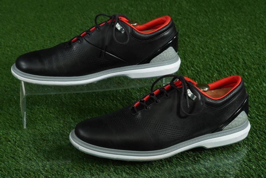 NIKE AIR JORDAN ADG 4 GOLF SHOES MENS 11.5 SPIKELESS, BLACK CEMENT