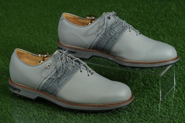 FOOTJOY PREMIERE SERIES PACKARD GOLF SHOES DRYJOYS MENS 11.5W, GRAY ~ 53910