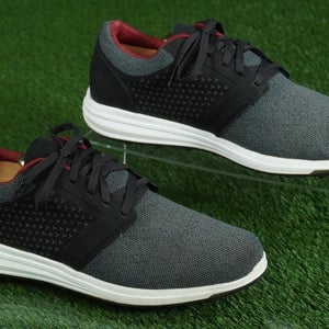 CUATER THE MONEYMAKER GOLF SHOES TRAVIS MATHEWS MENS 11, BLACK / RED ~ 4MR216