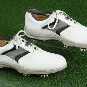 FOOTJOY CONTOUR SERIES GOLF SHOES MENS 11.5M, WHITE / GRAY ~ 54148