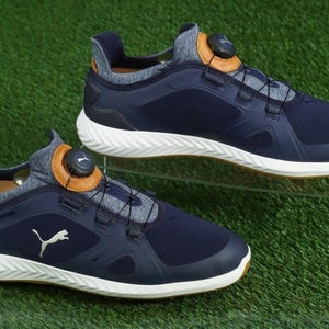 PUMA IGNITE PWRADAPT GOLF SHOES CAGED DISC CLOSURE MENS 9, BLUE