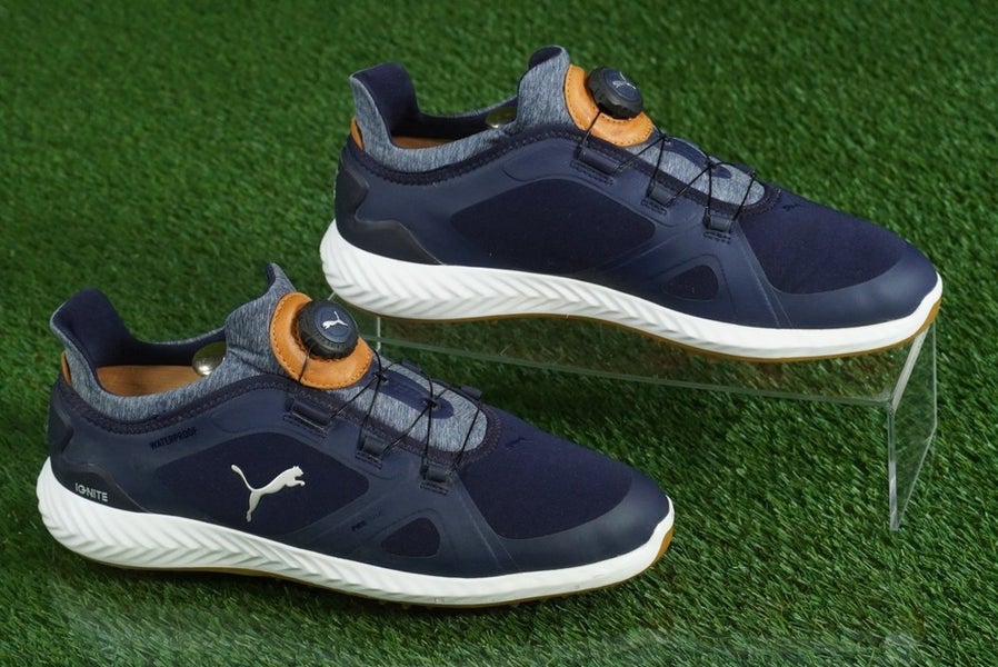 PUMA IGNITE PWRADAPT GOLF SHOES CAGED DISC CLOSURE MENS 9, BLUE