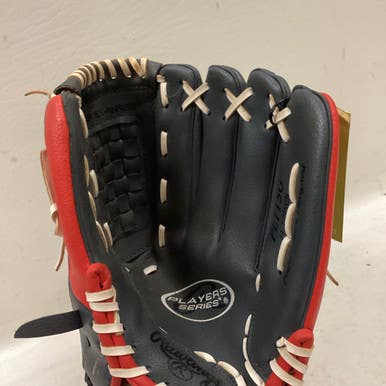 Used Rawlings PL115G BB/SB Glove RH Throw Grey And Red 11 1/2" 11725-S000490037