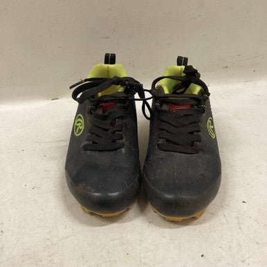 Used Rawlings BB CLEATS BB/SB Cleats Black And Optic Yellow Youth 12.0 11725-S000491350