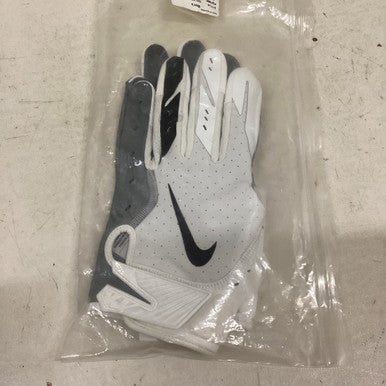 Used Nike VAPOR JET 5.0 FB Gloves White And Grey LG 11725-S000491912