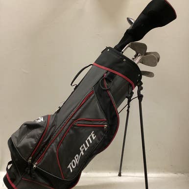 Used Top Flite STARTER SET Mens Package Set RH Black And Red 10 Piece 11725-S000491691