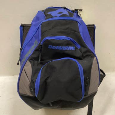 Used Demarini BACKPACK BB/SB Player Backpack Black And Royal Blue 11725-S000489657